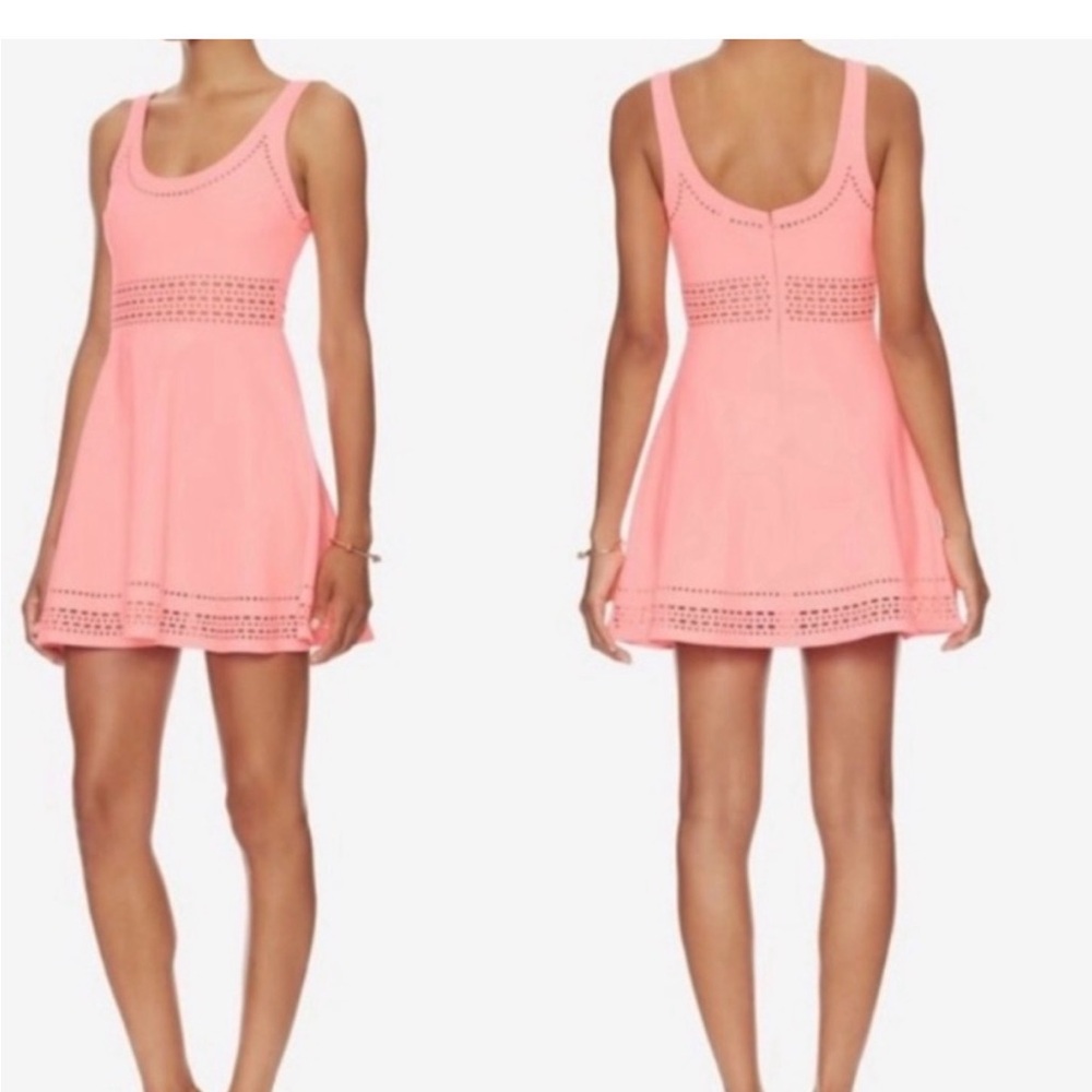 Elizabeth and James Coral Mini Dress
